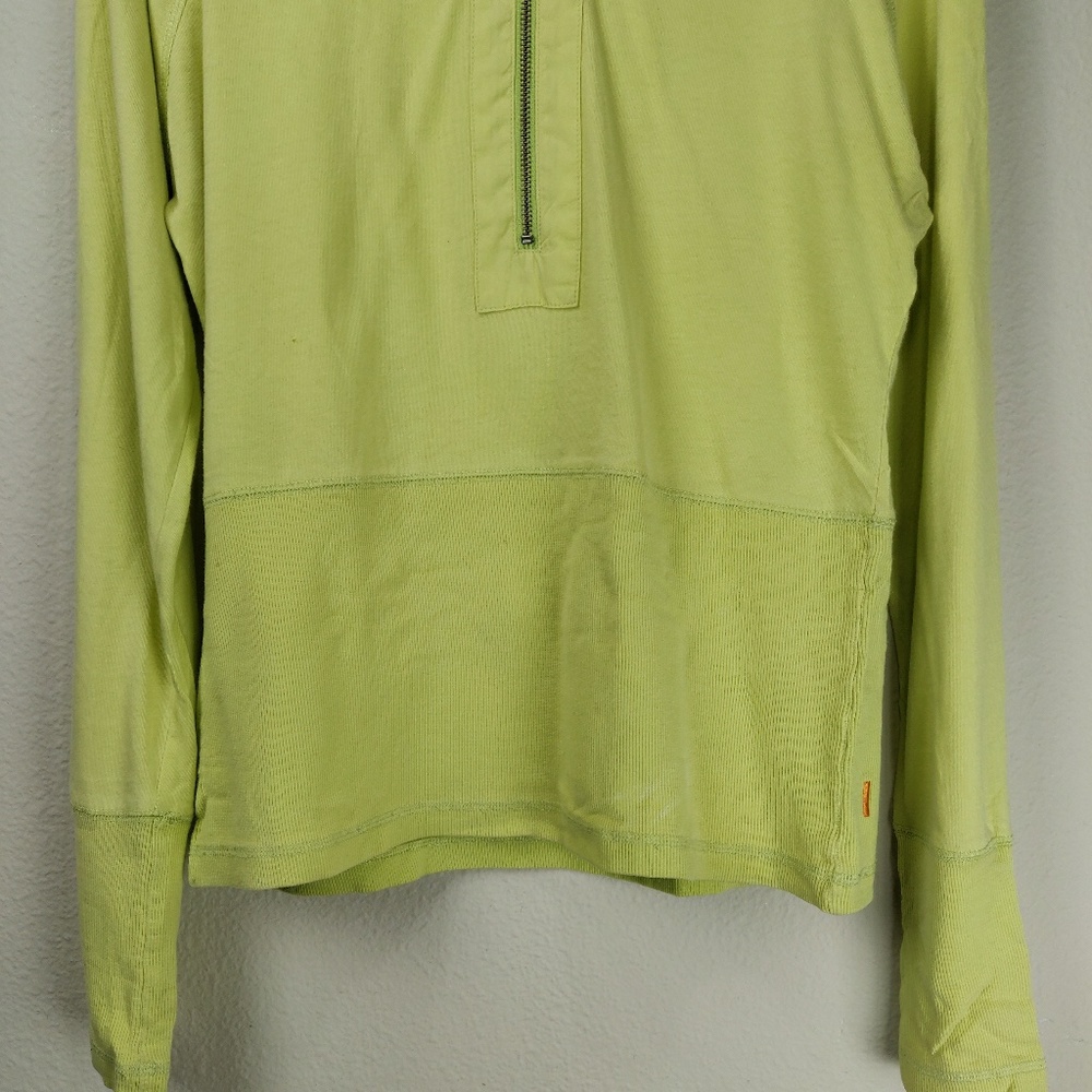 Lucy Lime Green Half Zip Althletic Hoodie Jacket - Picture 2 of 6